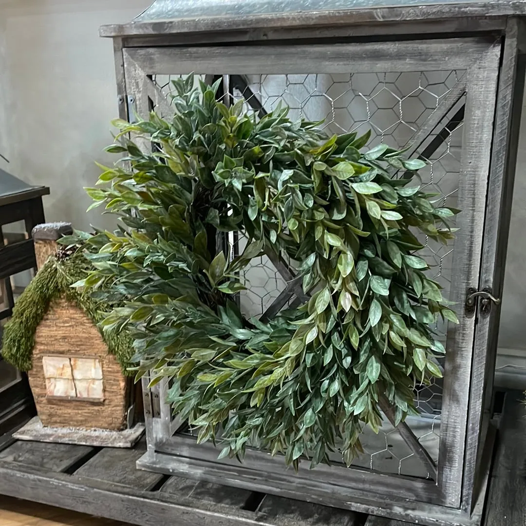 14" Myrtle Candle Ring & Wreath