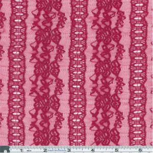 2 1/8 YD PC-Rouge Red Textured Lace Knit