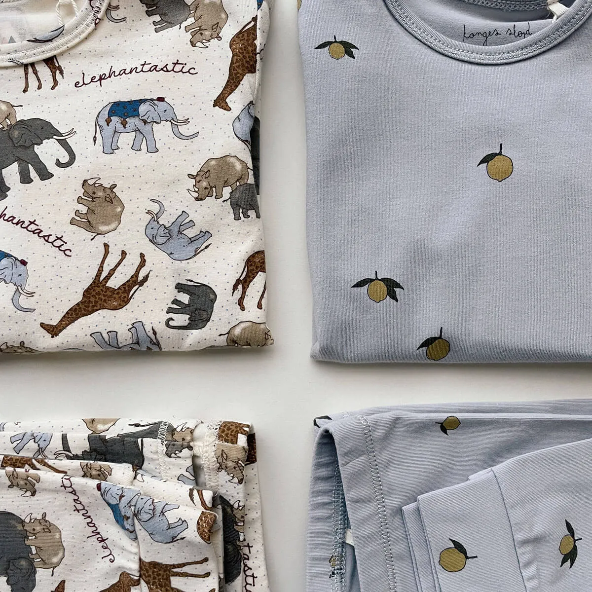 Basic Pants in Elephantastic by Konges Sløjd - Last One In Stock - 0-1 Months