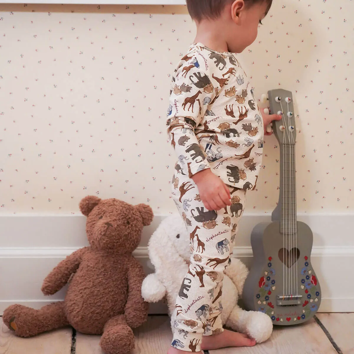 Basic Pants in Elephantastic by Konges Sløjd - Last One In Stock - 0-1 Months