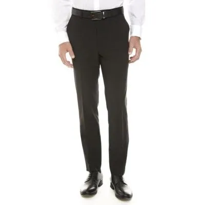 Calvin Klein Mens Skinny fit Dress Pants 30 / 29 Black Solid