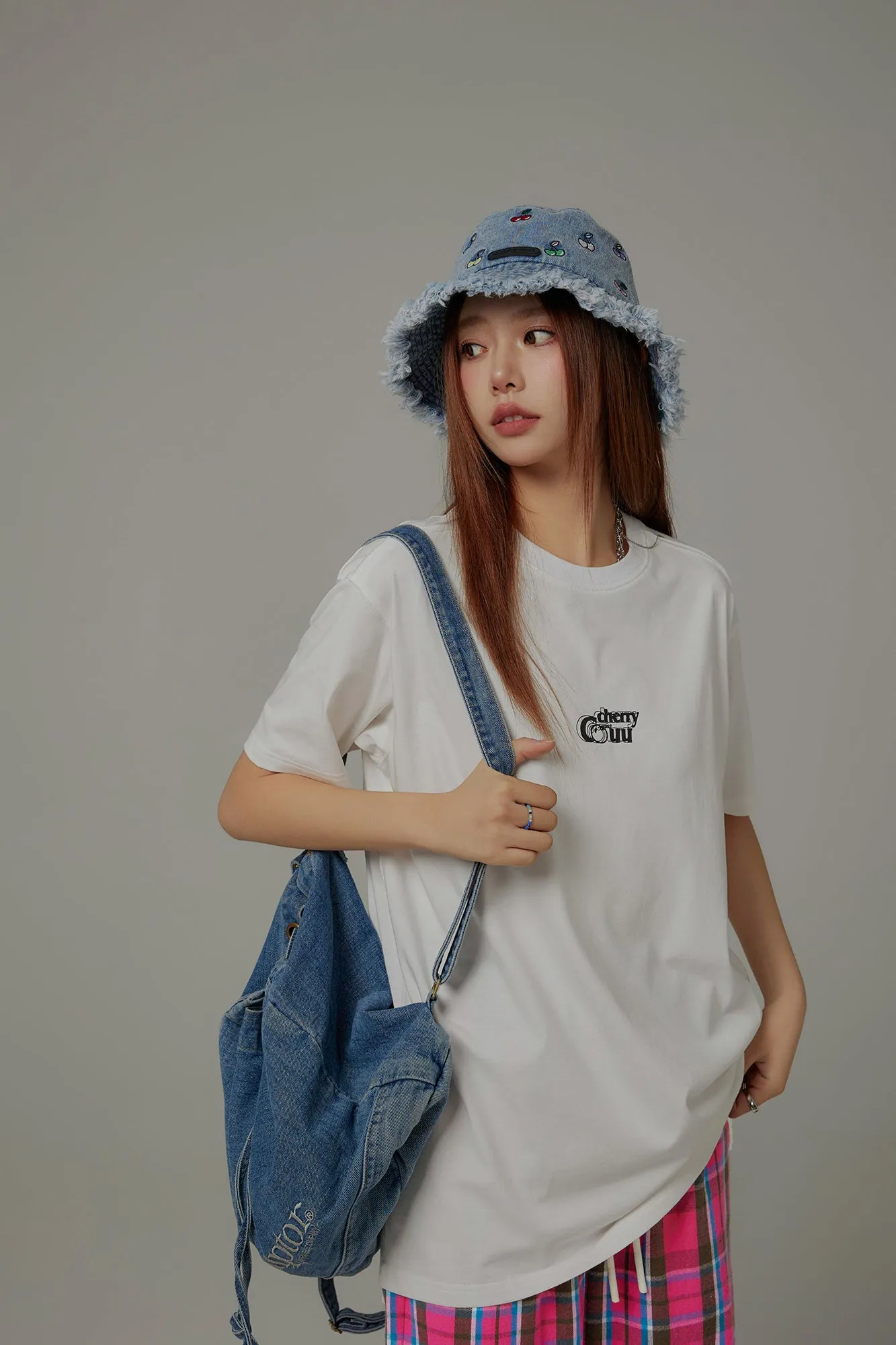 Chuu Cherry Color Basic T-Shirt