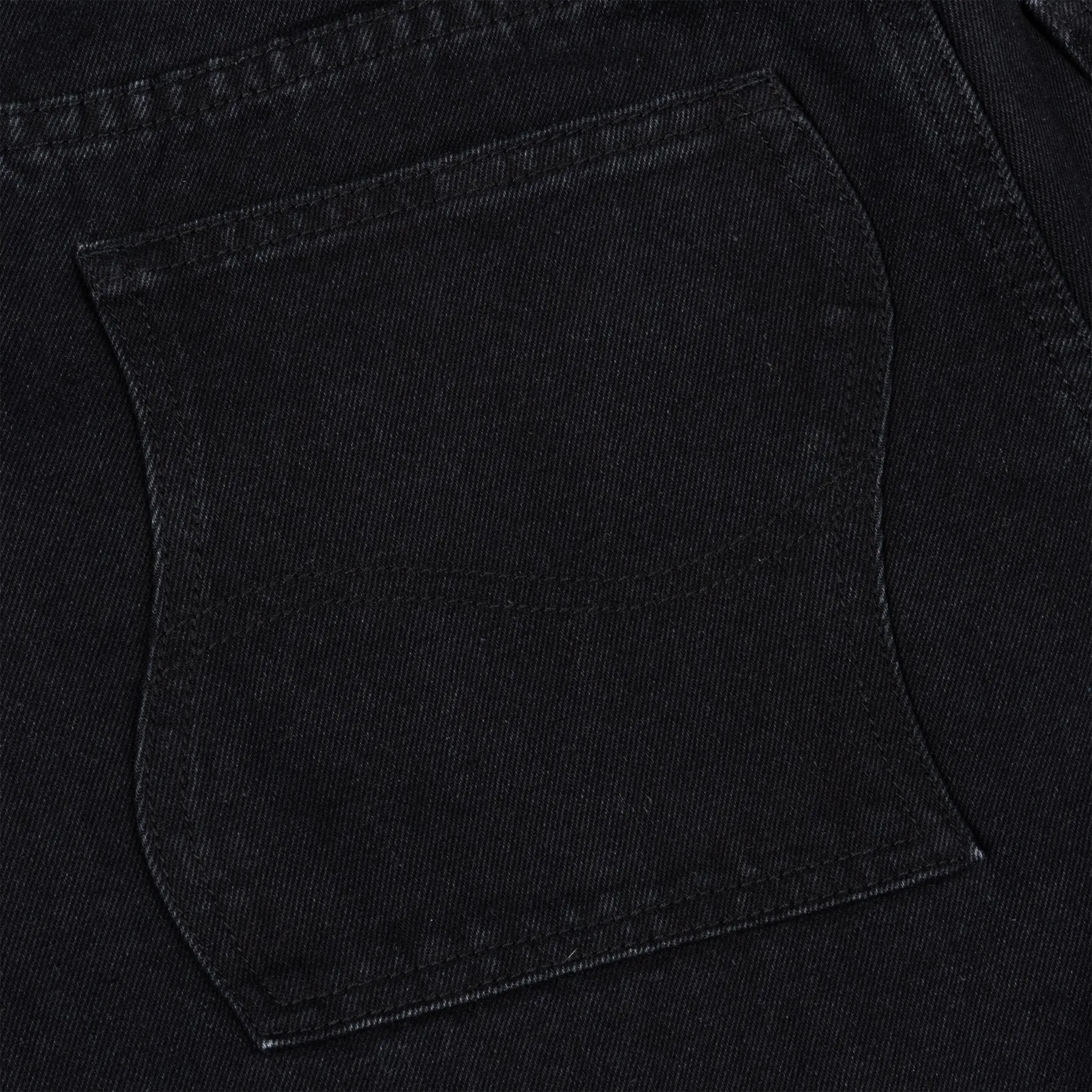 Dime - Classic Relaxed Denim Pants in Black