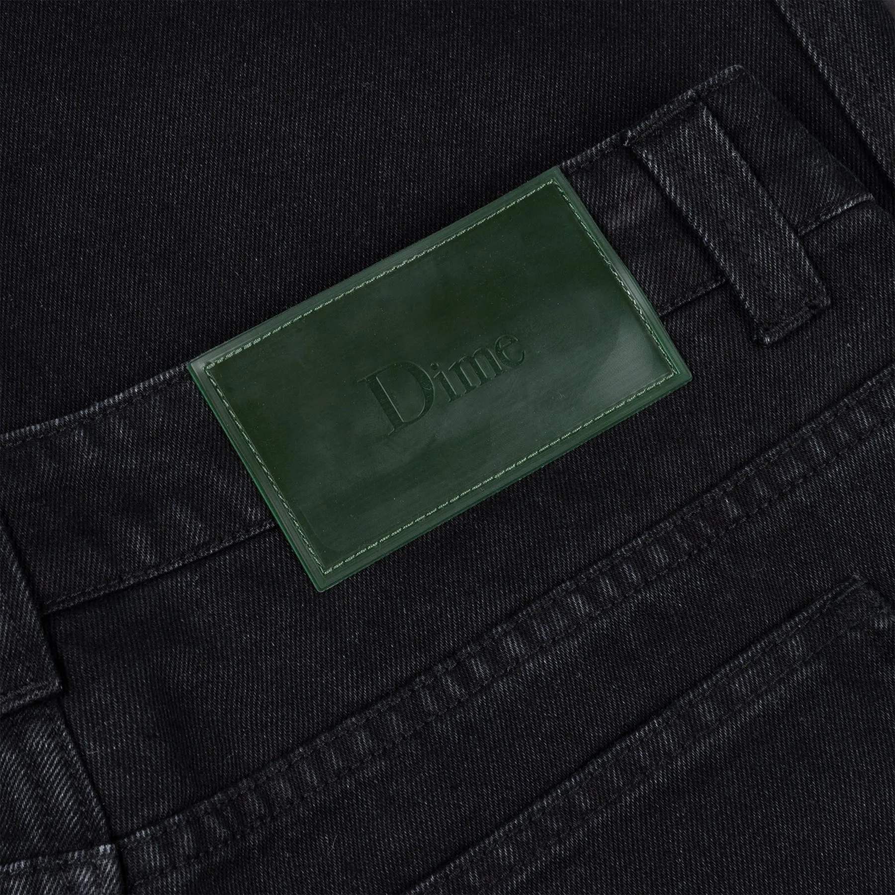 Dime - Classic Relaxed Denim Pants in Black