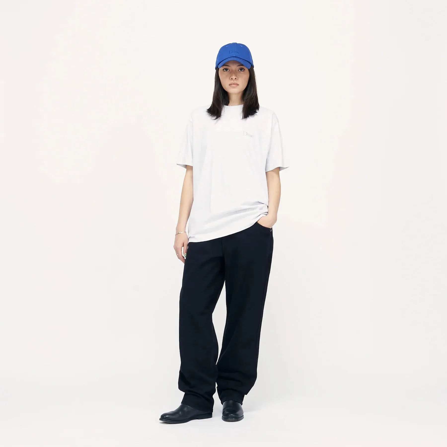 Dime - Classic Relaxed Denim Pants in Black