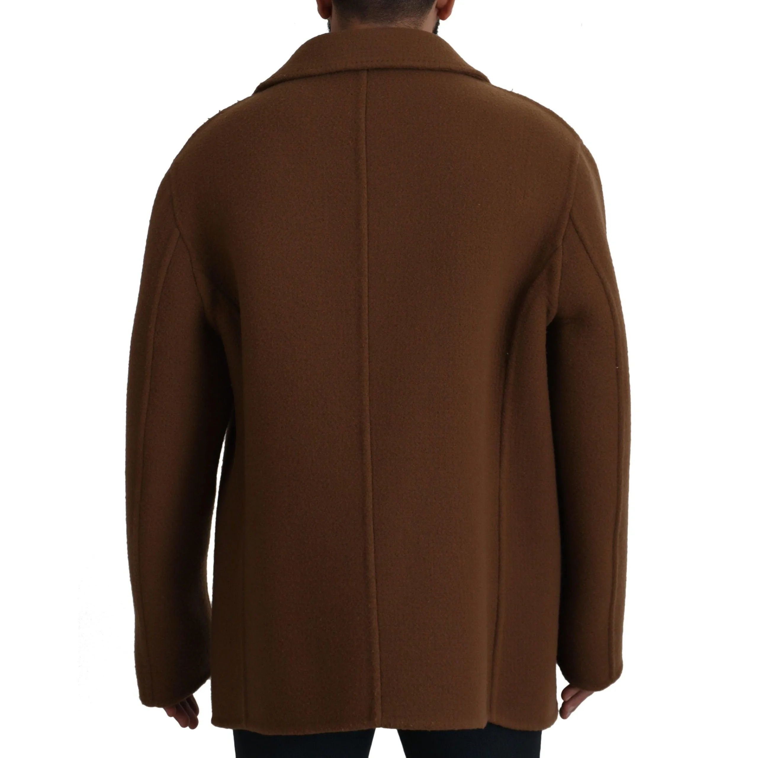 Dolce & Gabbana Elegant Double Breasted Brown Jacket