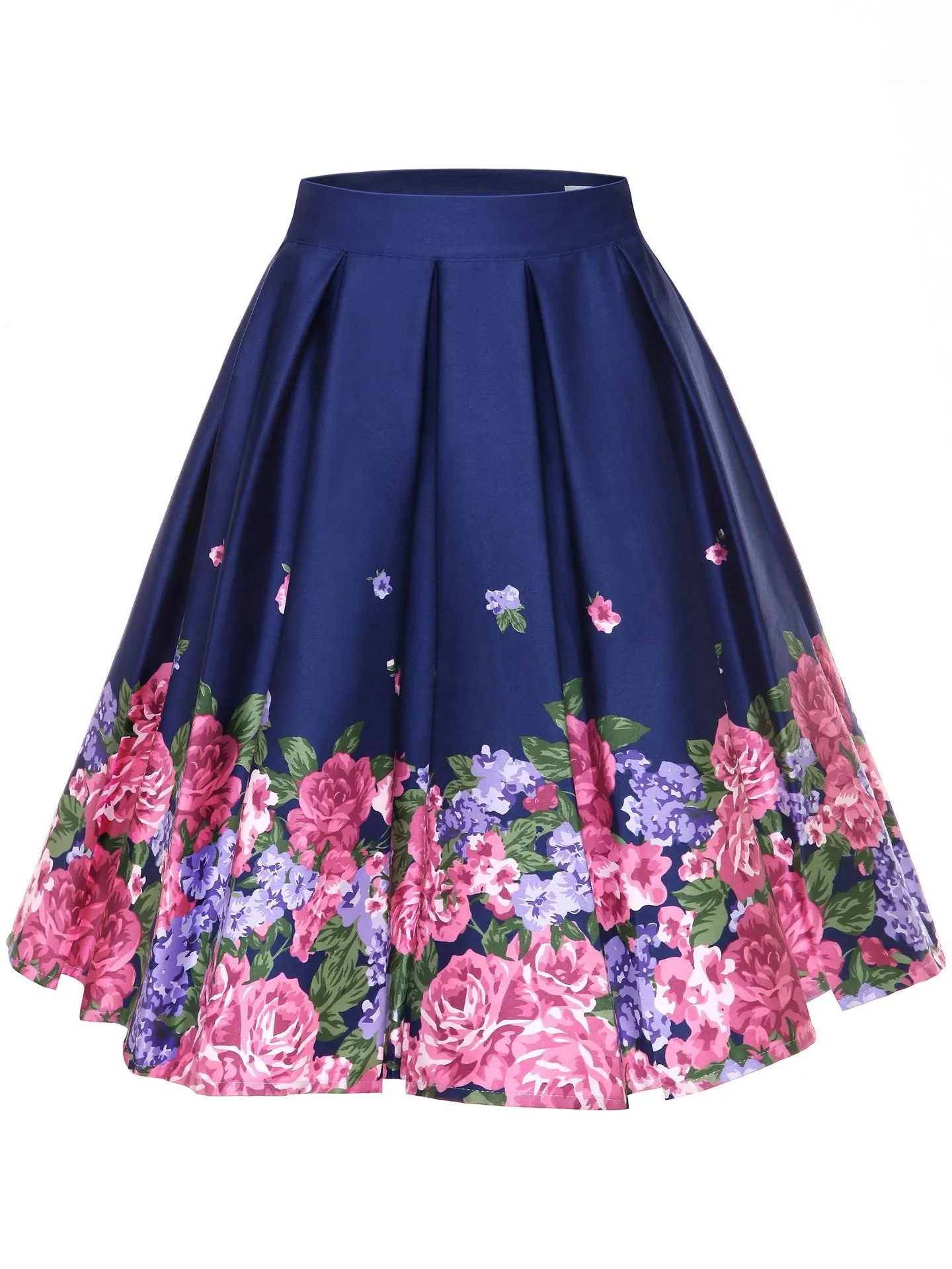 European and American Retro Printing Large Size Women's Skirt Tutu Skirt Women's Skirts 