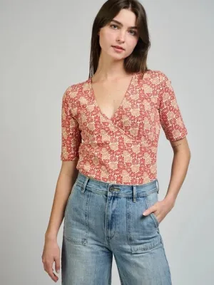 Gianna Wrap Top - Matisse Vermillion