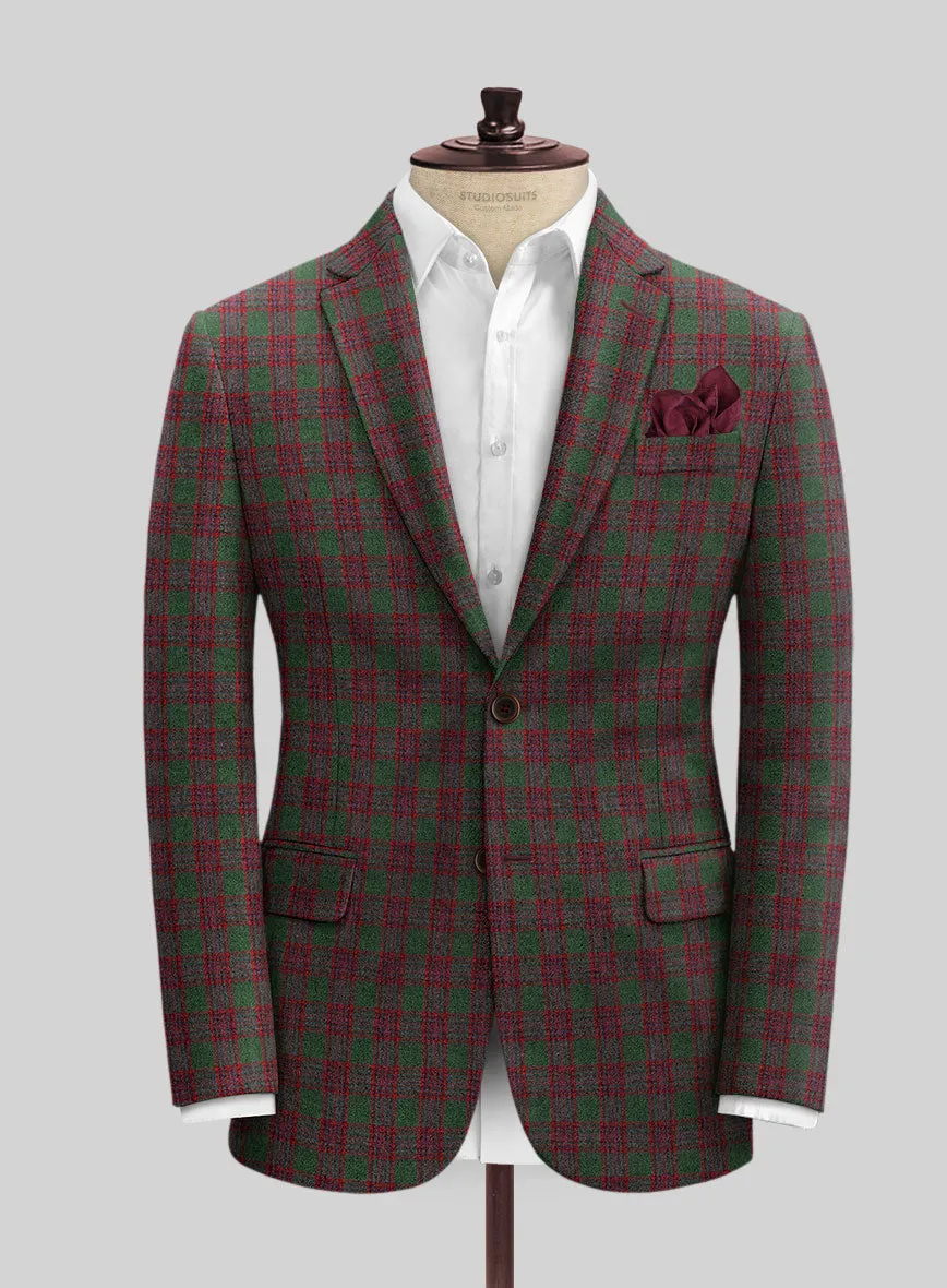 Italian Antio Checks Tweed Jacket