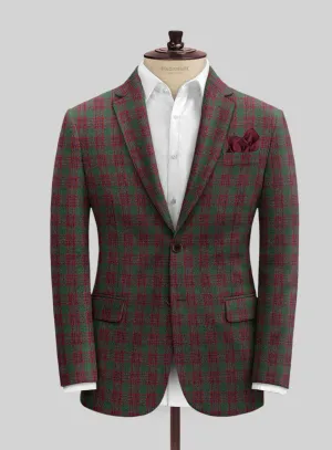 Italian Antio Checks Tweed Jacket