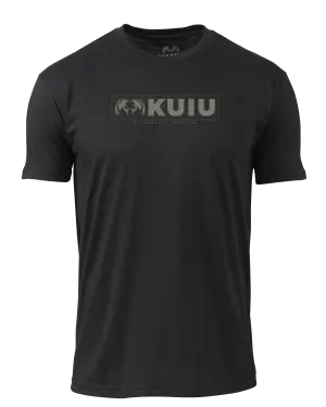 KUIU Topo Block Logo T-Shirt | Black