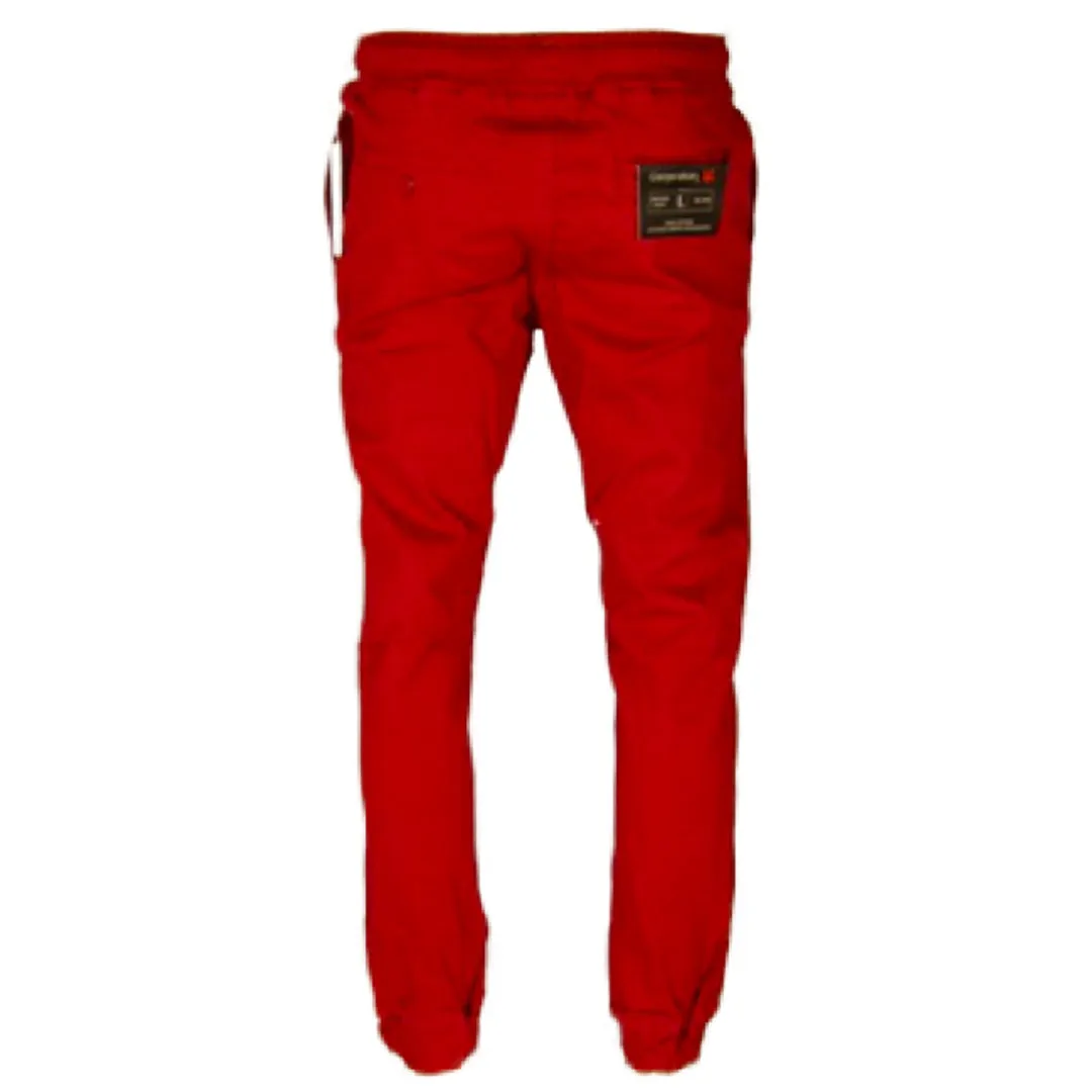Men's Pants Relaxed Waist Drawstring Waist Straight Leg Casual Pants