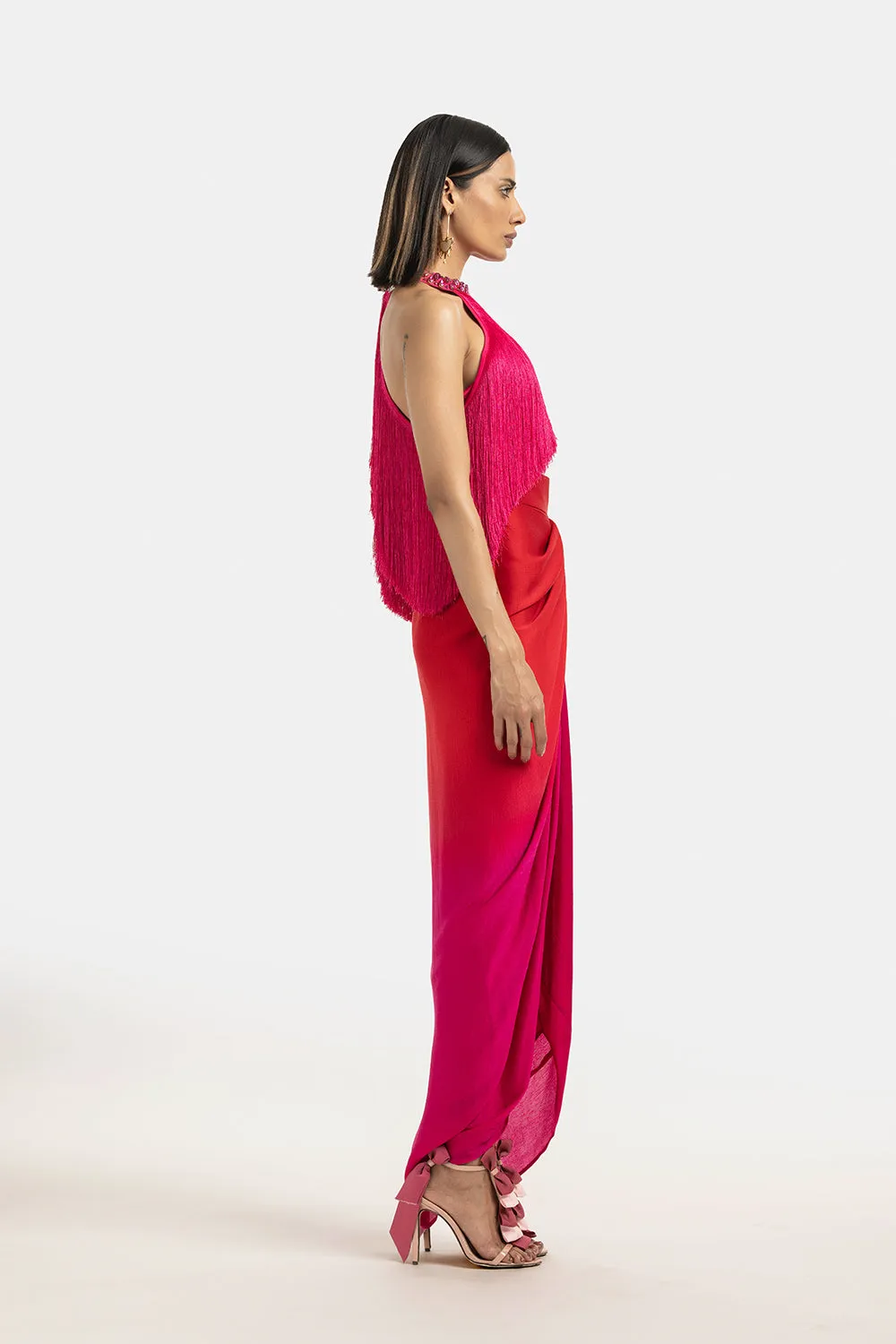 Ombrè Draped Skirt