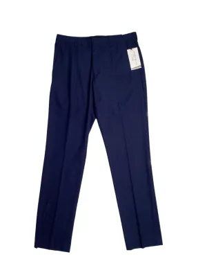Perry Ellis Portfolio Mens Slim fit Casual Pants 33 / 30 Blue Plaid