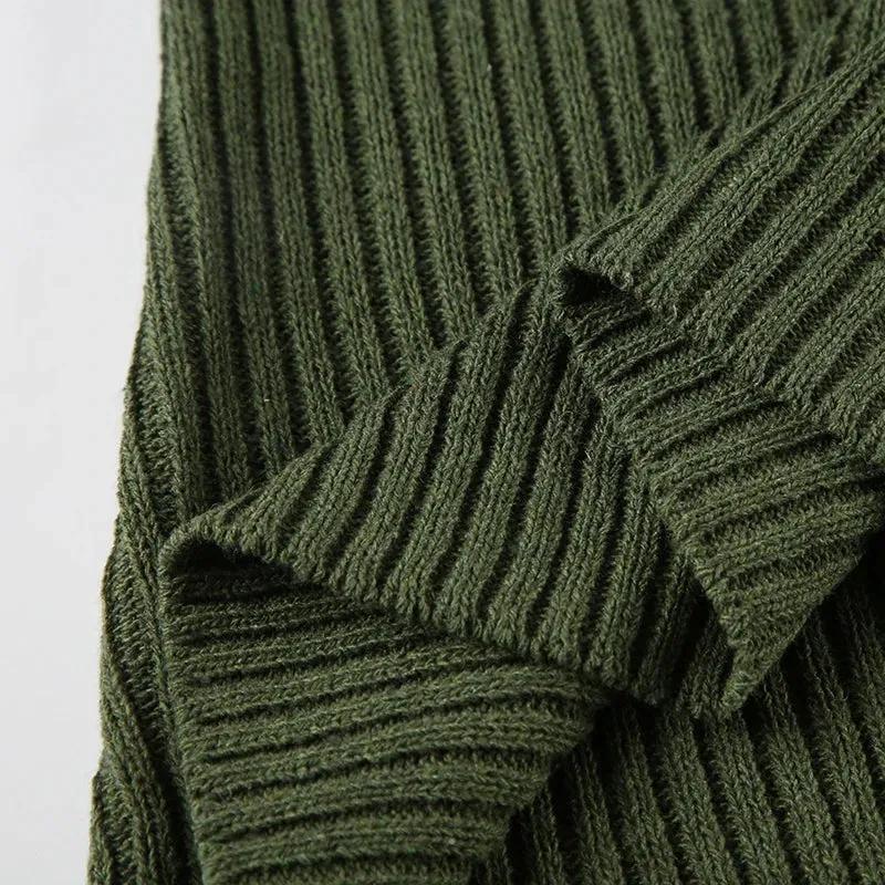 TAVIMART  -  Casual Striped Knitted Sweater Basic V-Neck Long Sleeve Pullovers Women Autumn Winter Fashion Streetwear Ladies