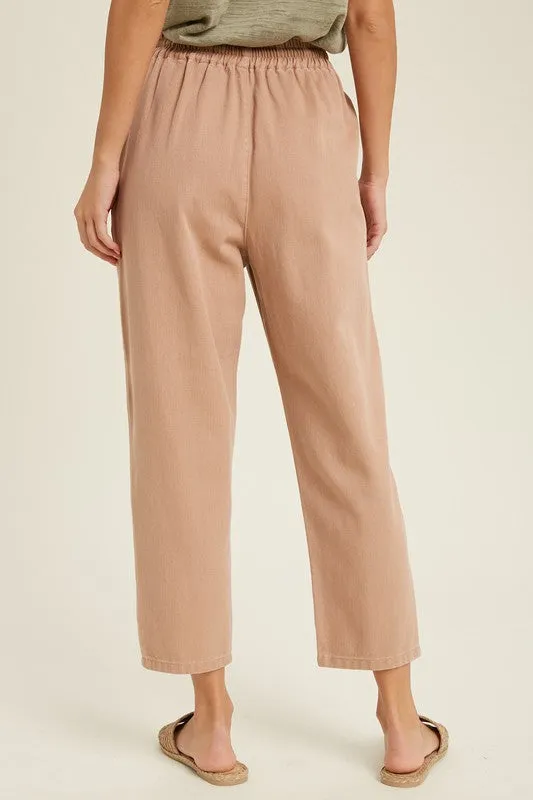 The Julien Relaxed Denim Drawstring Pants