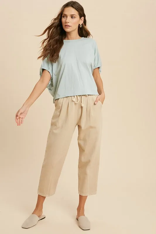 The Julien Relaxed Denim Drawstring Pants