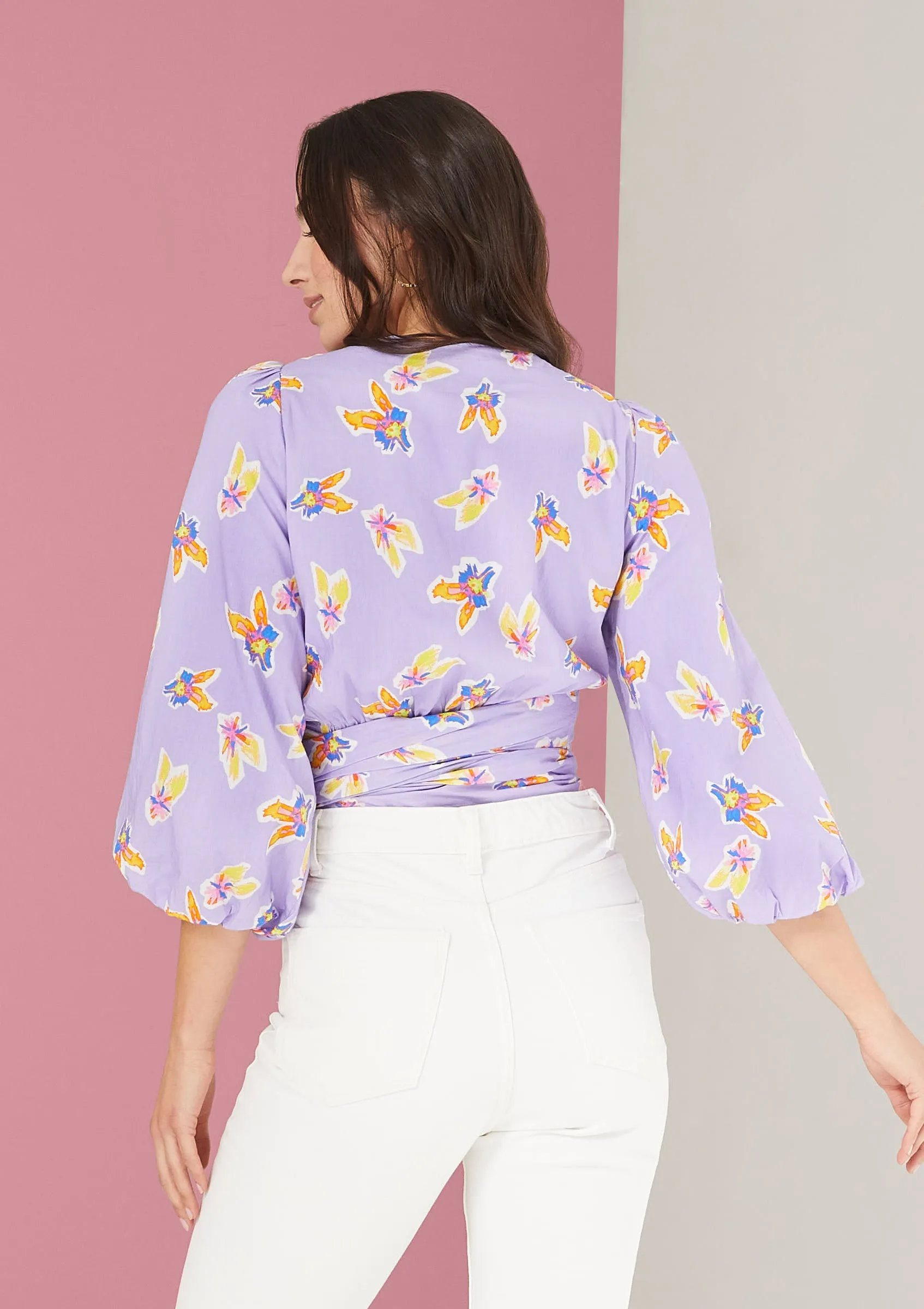 The Molly Wrap Top