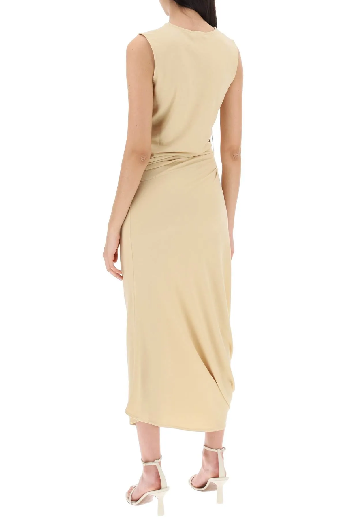 twisted midi dress DR1047 LJ1019 SOFT SAND
