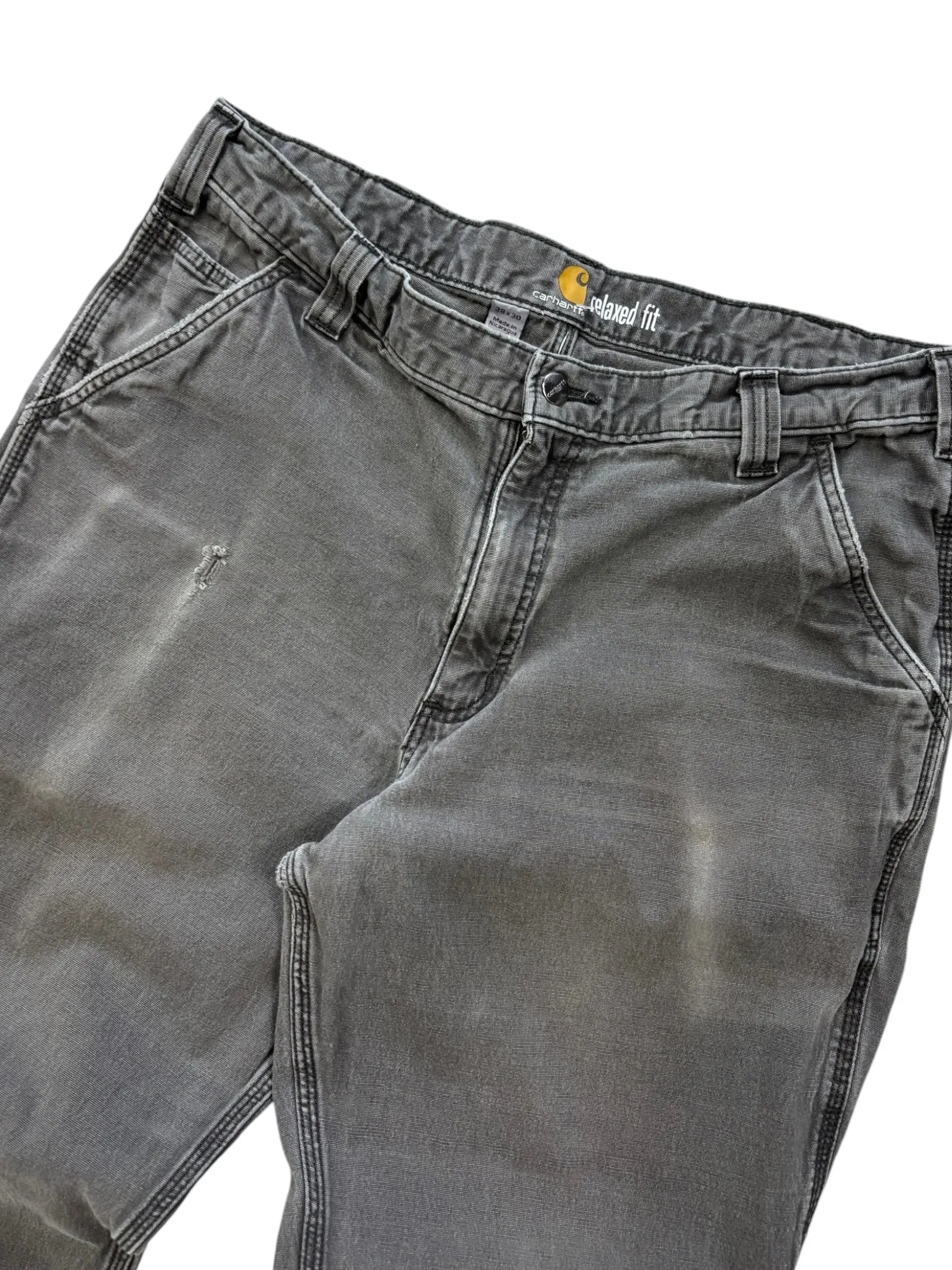Vintage Carhartt Relaxed Fit Olive Green Work Pants