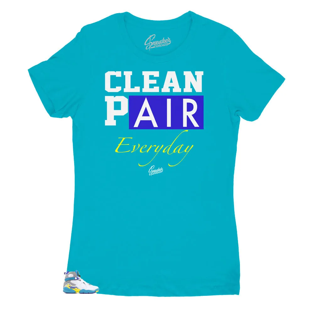 Womens -  White Aqua 8 Everyday Shirt