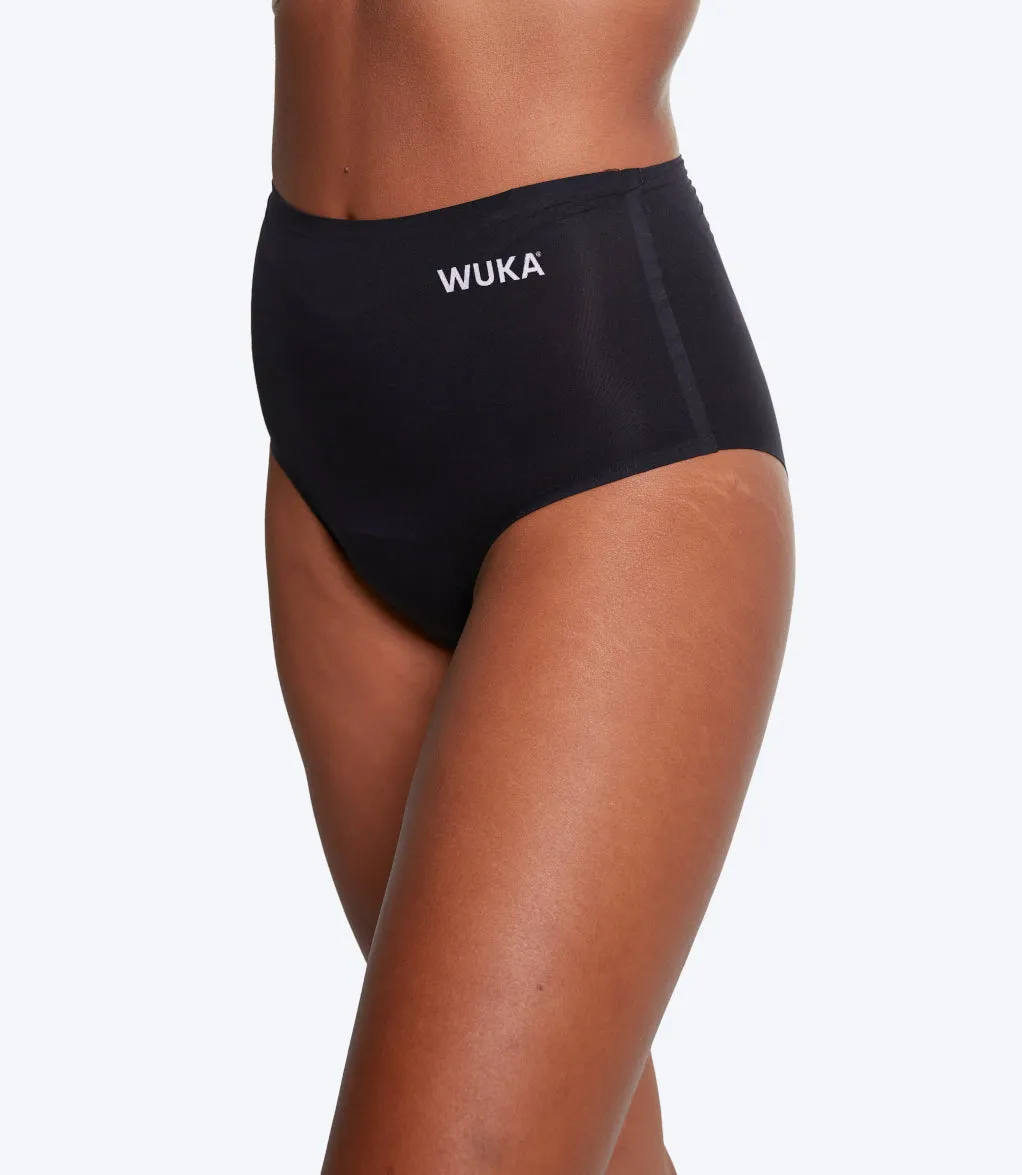 WUKA Period Pants Stretch Seamless High Waisted Heavy Flow in Black